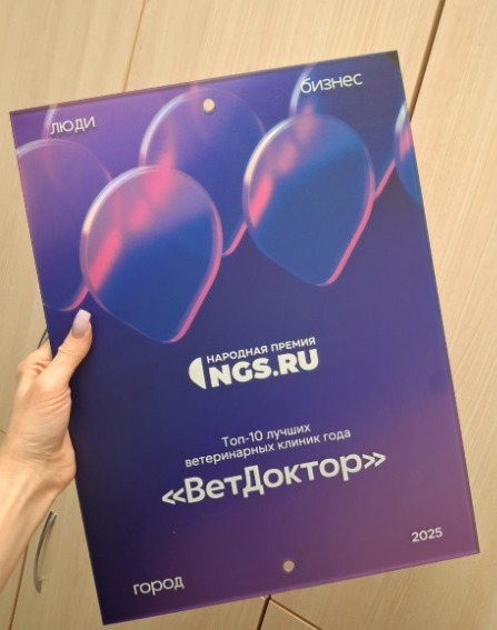 Мы попали в ТОП-10 народной премии НГС в номинации "Ветеринарная клиника года"